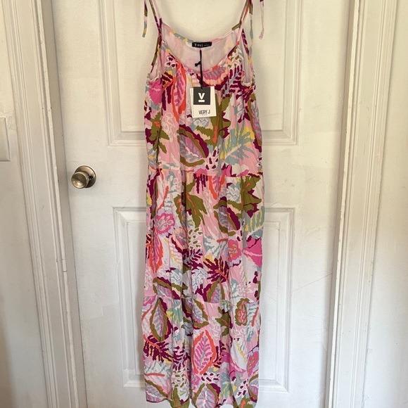 Very J Multicolor Floral Maxi Dress - Picture 1 of 4
